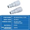 4PCS 3/8 Inch NPT Threads Industrial Air Coupler and Plug Kit 3/8" FNPT (Female NPT) Steel Quick Connect Fittings Set 300 PSI