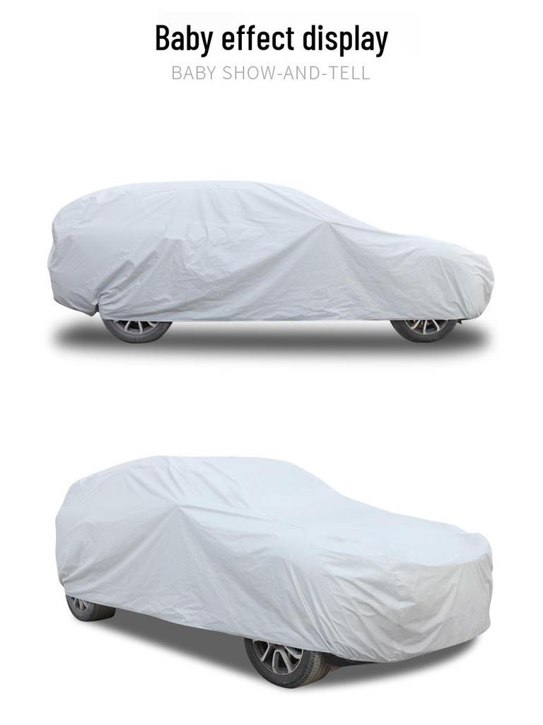 Universal PEVA Car Cover - Sunshade, Rainproof, Waterproof Protection
