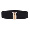 Women Stretchy Waist Belt Elegant Wide Corset Universal Elastic Rope Decorative Women Corset with Alloy Butt Buckle