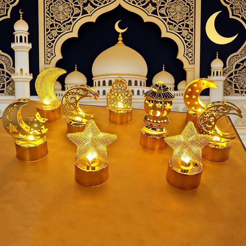 Ramadan Desk Lamp  Moon Star Table  Night Light  Ramadan Decorations  Eid Al-Fitr Supplies Islamic Home Decor