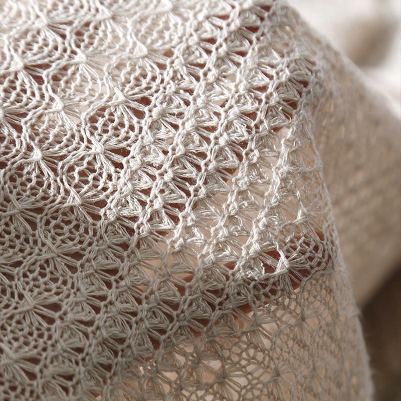 50x155cm Polyester Cotton Mesh Fabric Hollow Out Knitted Net Fabric For DIY Sewing Apparel Shop Bag Sexy Crochet Crop Tops Cloth