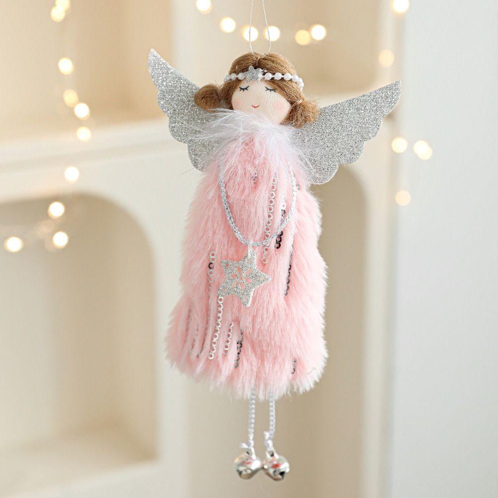 Lovely Design Christmas Tree Hanging Pendant Cute Style Hanging Angel Angel Doll  Home Decoration