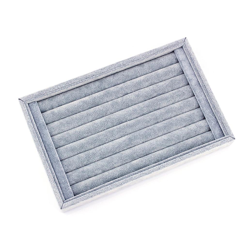 Ring Jewellery Display Storage Box Tray Case Organiser for Tie Clip Earrings