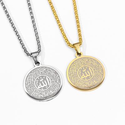 Fashion Personality Symbol Stainless Steel Men Pendant Item Popular Calligraphy Necklace for Party Accessories
