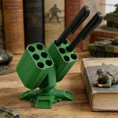 Držák na tužky 12 přihrádek Rozdělený úložný organizér pro gelové tužky Tužky Stylusy 3D tištěný Kompaktní stolní organizér
