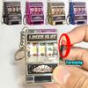 Mini Gokautomaat Sleutelhangers Creatieve Arcade Zak Fruit Lucky Jackpot Gadget Antistress Speelgoed Grappige Spellen Sleutelhanger Ring