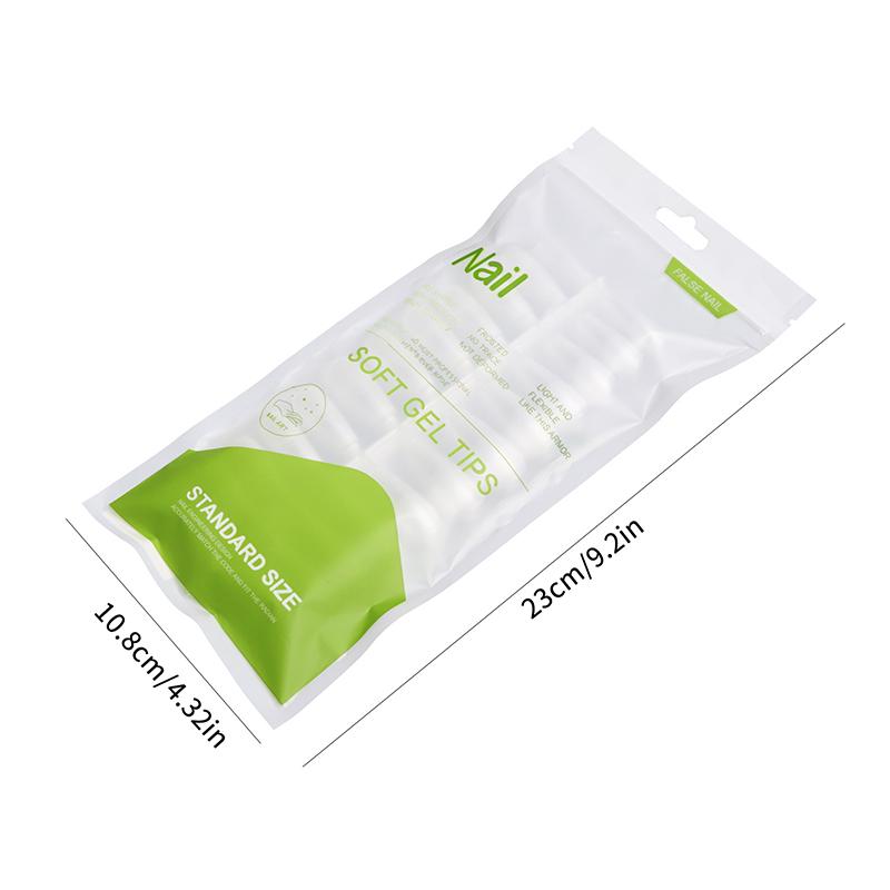 120 szt./worek W pełni Przezroczysty Kształt Migdała Kropla Wody Noszenie Manicure Baletowy Kwadratowy Krótki Naszywka na Paznokcie Matowa Naszywka Przedłużona Naszywka na Paznokcie