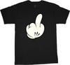 Big and Tall T-shirt Middle Finger Decal Tee Shirt for Men Funny Design Tshirt