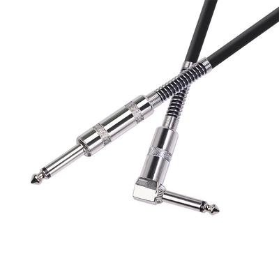 Available: 90-Degree Elbow Double-Shielded Noise-Reducing 6.35mm Guitar Audio Cable, 3m.