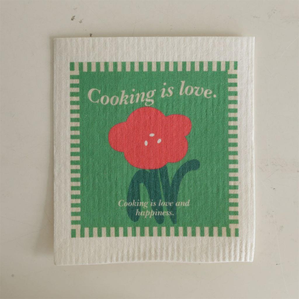 Reusable Paper Towels Dish Cloths For Washing Dishes Wood Pulp Cotton Dishcloth Dish Rags For Kitchen