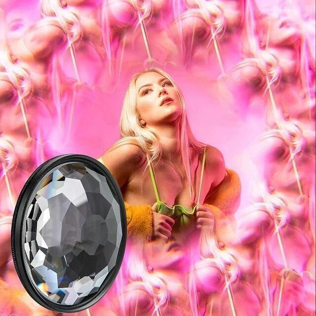 Призменный Фильтр Фотография Специальные Эффекты Калейдоскоп Fx Разделенная Диоптрия Зеркальная Объектив 77mm