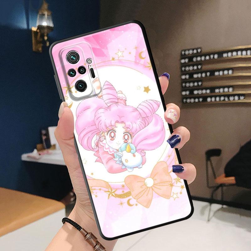 

Черный мягкий чехол для телефона Xiaomi Redmi Note 11T 10 Lite 10S 9 11 Pro 11S 7 8T 8 9S 5G Роскошный матовый чехол S-Sailors для девочек Moons Redmi Note 7