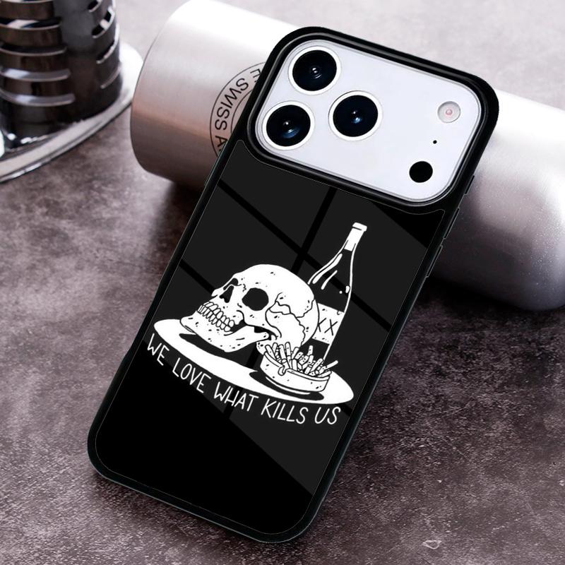 Death Skull Bones Clown Phone Case For iPhone 17 16 15 14 13 12 11 Pro Max Plus 17Air Soft Silicone Cover