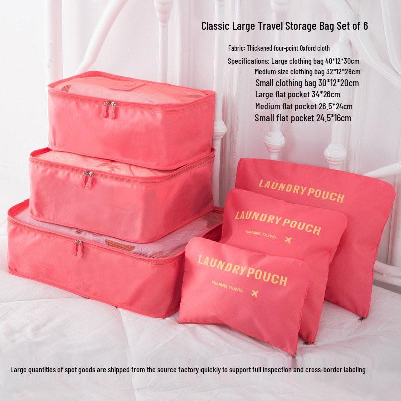 Six-Piece Travel Storage and Organization Bag Set