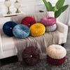 Luxurious Round Velvet Pumpkin Cushion With Charming Pleated Design And Soft Touch