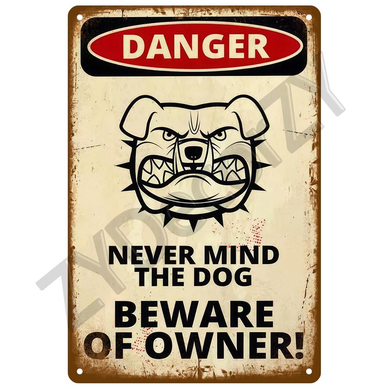 Metal Sign For Bar Pub Garage Cafe Club Man Cave Home Wall Decor Mural Plate Art Caution Tin Sign Warning Vintage Metal Plaque
