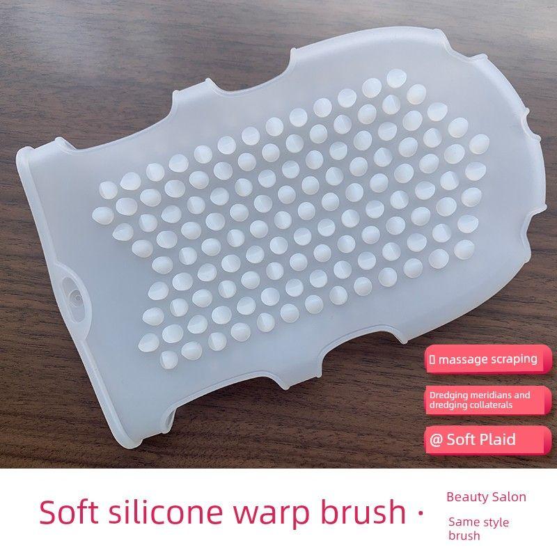 

Soft Silicone Essential Oil Body Beauty Salon Neutral Meridian Brush White Silicone Massage Brush*1