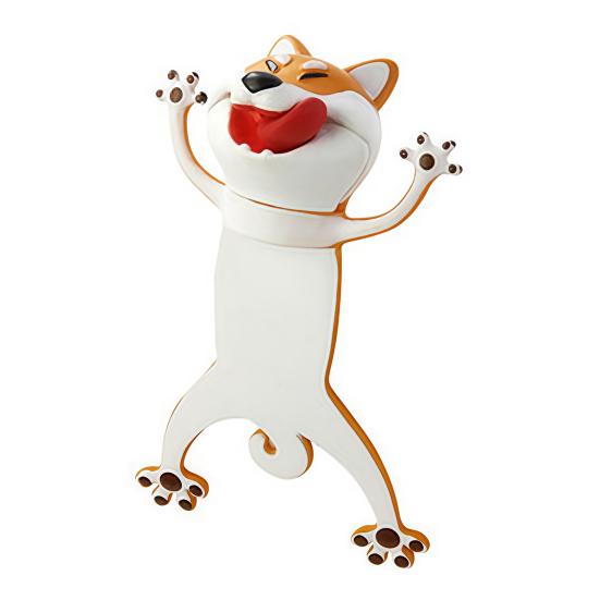 3D Tier Lesezeichen Niedliche PVC Cartoonfigur Lesezeichen für Kinder Leser Lustige Schreibtischdeko Geburtstagsweihnachtsgeschenk für Schüler Buchliebhaber