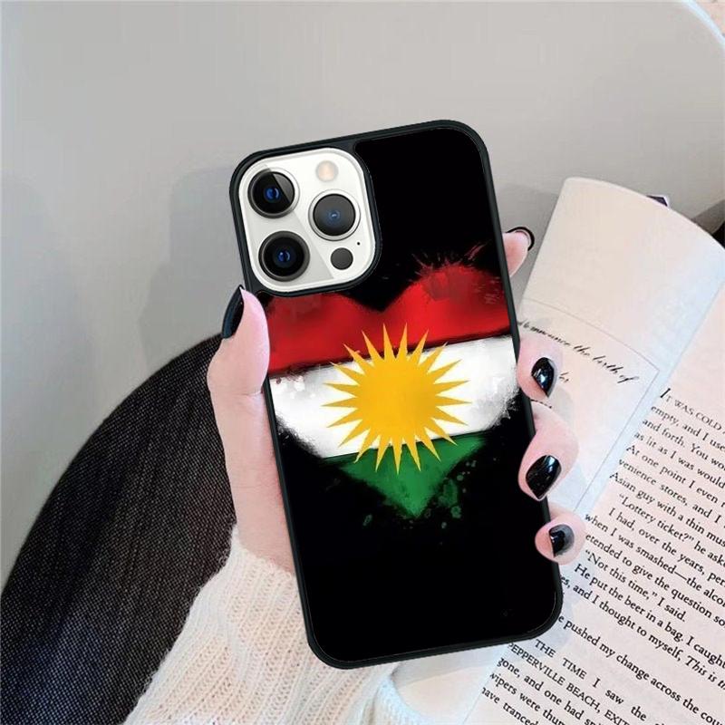 Kurdistan Flag Phone Case For iPhone 17 Air 16 15 13 12 11 14 Pro Max MAX 14 Plus Cover coque