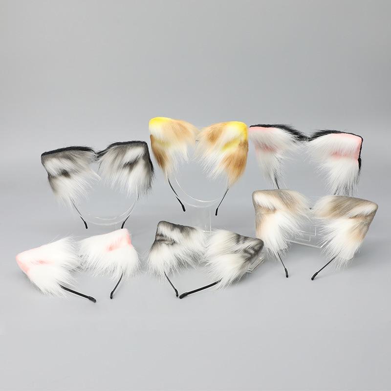 Comic Ear Plush Cat Ear Headgear Handmade Hair Accessories Dress Up Props Cosplay Simulation Cat Ear Headband