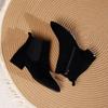 2025 Neu Herbst Winter Neue Damen Wild Kurzstiefel Runde Spitze Bequeme Wildlederstiefel Damen Einfache Stiefelsets
