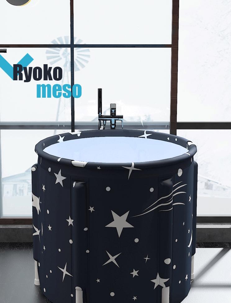 Foldable Adult & Children's Padded Soaking Tub - Large Size, Full Body, Sweat Steaming Bath Bucket