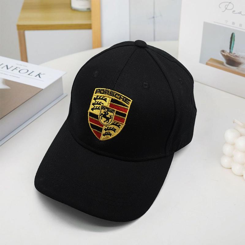 Car Baseball Cap Outdoor Adjustable Casual Sunscreen Hat For Porsche Panamera Macan Boxster Cayman Cayenne 911 718 Accessories