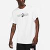 Air Jordan Jumpman Logo Print Sport Crewneck T-Shirt Men Tops White CV3406-101