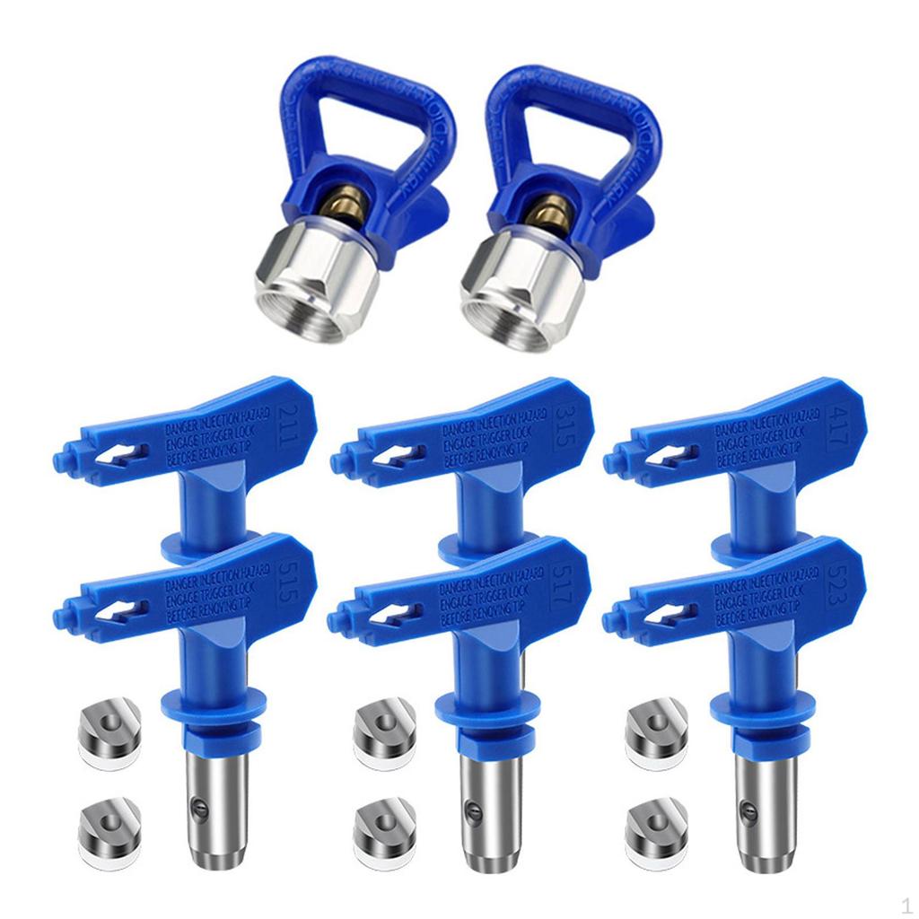 6 Pieces Reversible Spray Tip and Nozzle Guards, Airless Paint Sprayer Tips Power Tools for Homes,