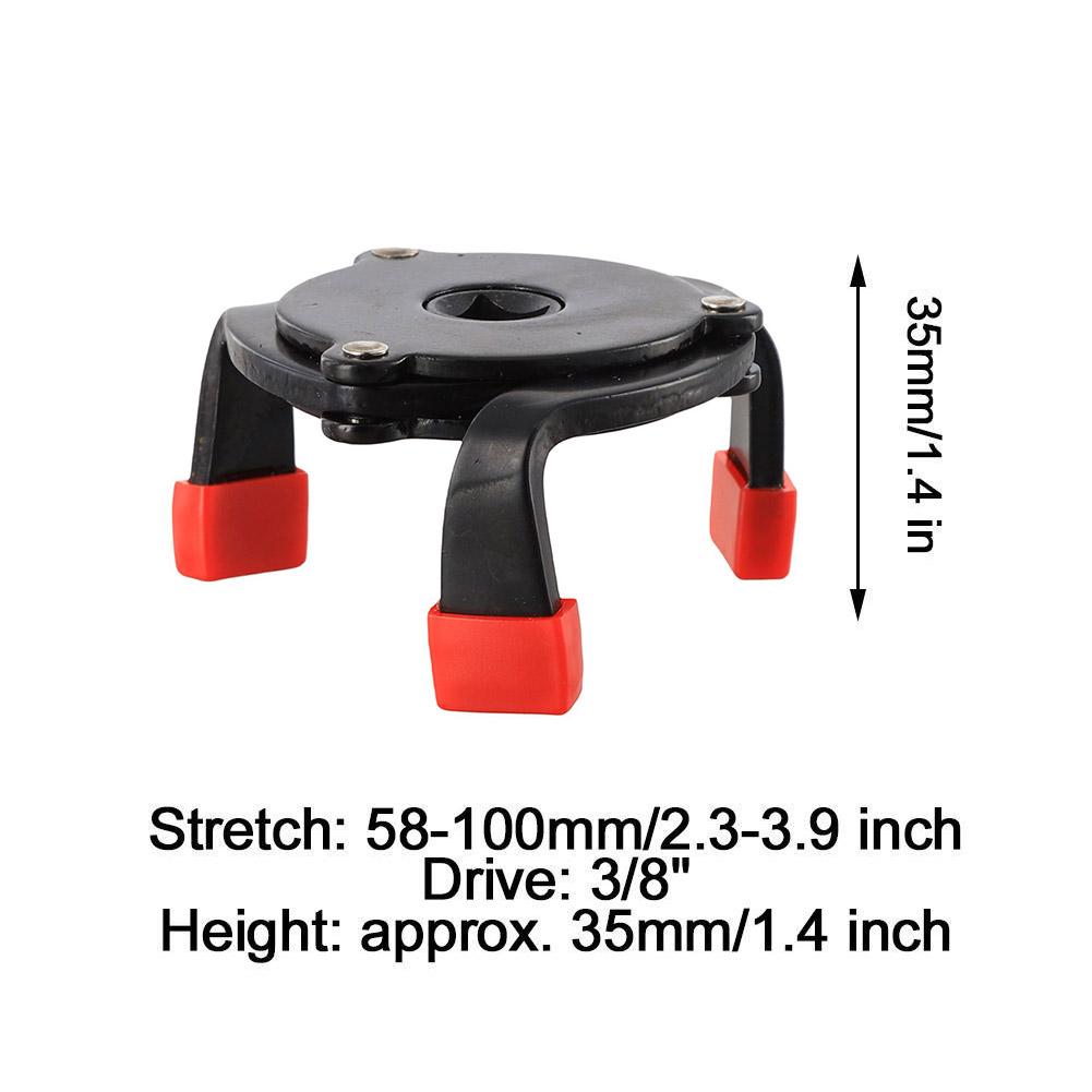Car Oil Filter Wrench 3-Jaw Spanner Remover Repair Tools Oil Change Accessories Truck Trailer Off Road 4x4 Motorcycle Universal