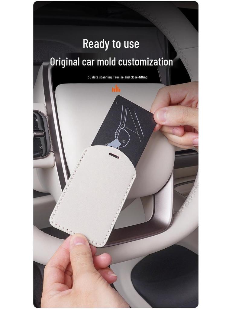 i8/i6 Key Fob Case Card with NFC Full Coverage - Napa Leather Car Accessory