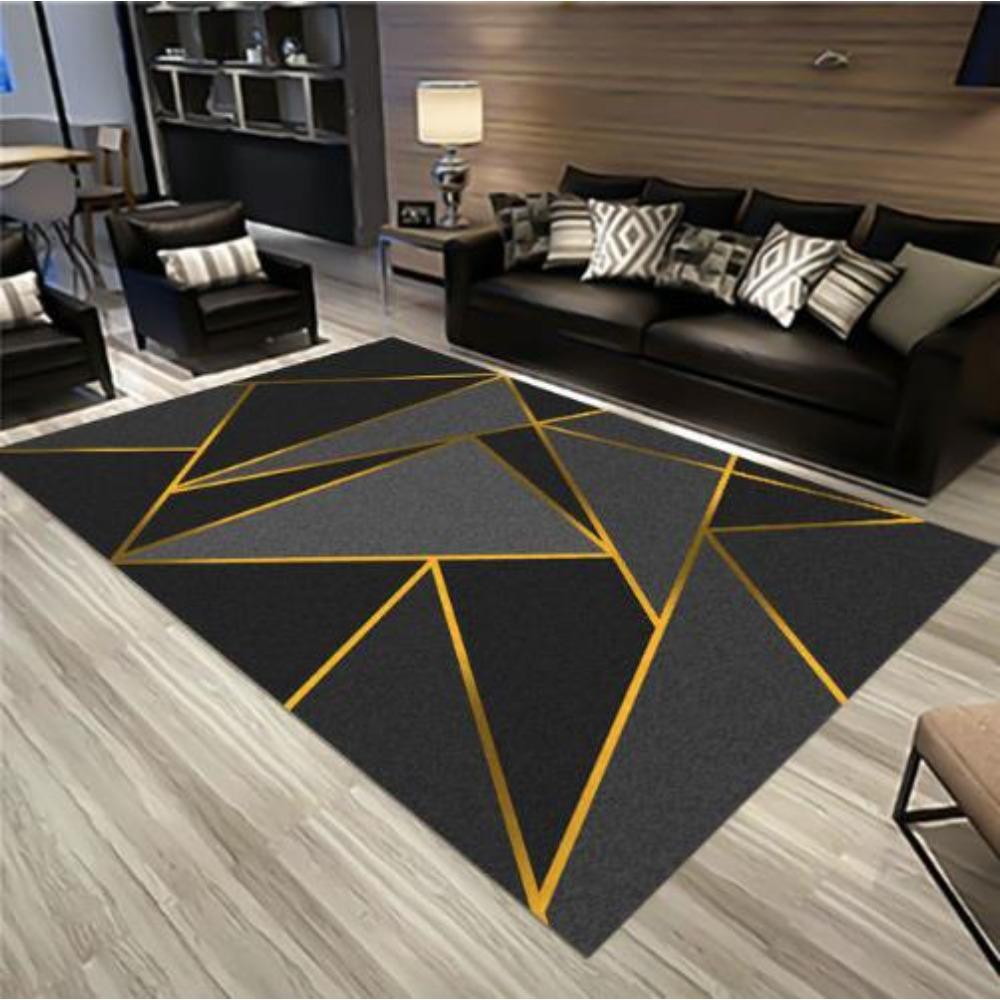 Geometric Abstraction Carpets for Living Room Decoration Bedroom Decor Rugs Sofa Coffee Table Carpet Non-slip Area Rug Floor Mat