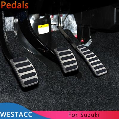 Stainless Steel Car Pedals Gas Brake Pedal Covers for Suzuki Jimny Jimni Swift Dzire Ciaz Wagonr Ertiga Baleno