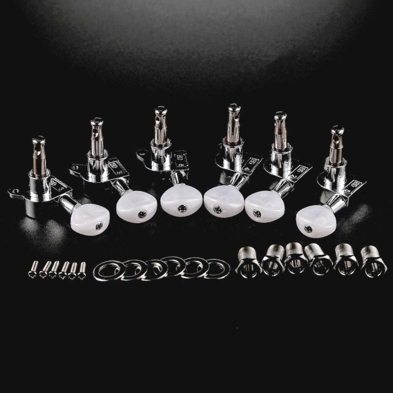 Guitar Tuning Machines 6 Left Guitar Tuning Pegs Machine Heads Tuners String Tuning Peg Tuning Key Pegs Set for Guitar