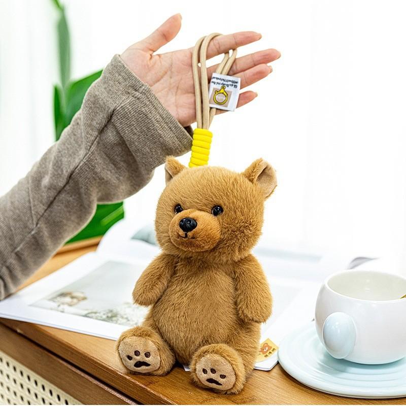 Dolls Animal Plush Bear Cow Elephant Hippo Duck Pig Dog Backpack Pendant Gift