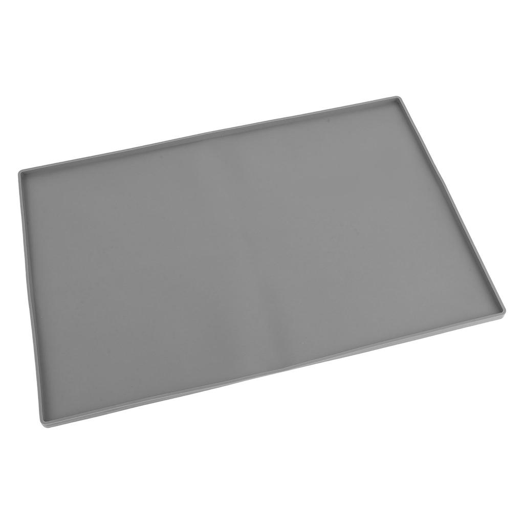 Silicone Coffee Machine Mat for Countertops Non Slip Shock Absorption Coffee Bar Mat Under Coffee Maker Mat Gray