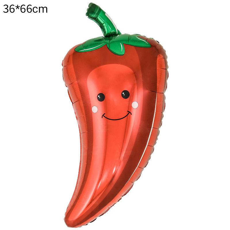 Special-Shaped Vegetable Fruit Aluminum Film Balloon Broccoli Orange Carrot Tomato Fruit And Vegetable Theme Decorative Balloon