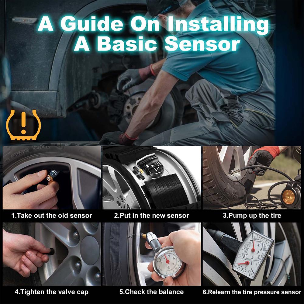 Car Tire Pressure Sensors Interal Sensors TPMS Sensors Auto Accessories 433MHz for Buick GMC Chevrolet Holden LEEPEE For Cadillac Mahindra Tata