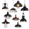 Vintage Industrial Wrought Iron Pot Lid Pendant Light