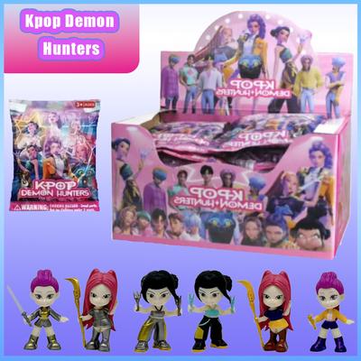 NEW Anime Kpop Demon Hunters Doll Vinyl Toy Rumi Mira Zoi Character Blind Box Ornament Toy Children Toys Christmas Gift