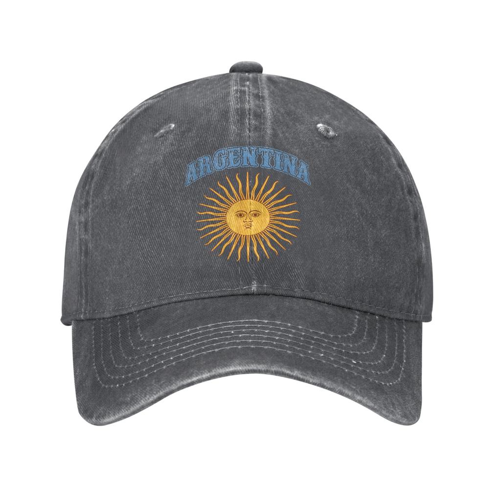 Argentina Bandiera Argentina Sole di Maggio Orgoglio Cappellino da Baseball Vintage Usurato Lavato Copricapo per Unisex Donna Esterno Cappellini Morbidi
