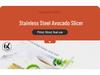 Stainless Steel Avocado and Fruit Slicer with Pitter