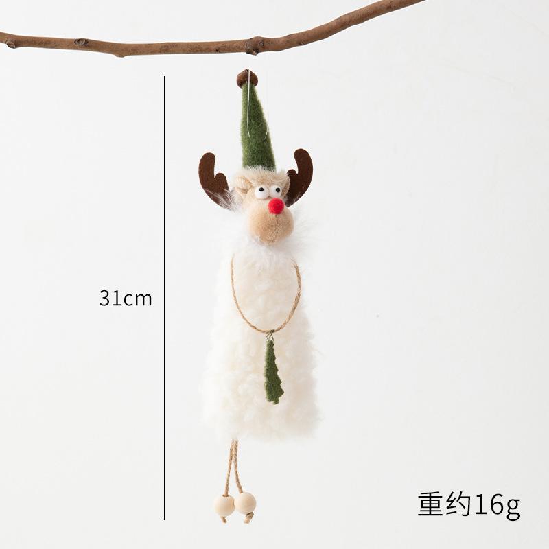 Neujahrs-Engelspuppe Weihnachtsbaumschmuck Anhänger Hängende Weihnachtsdekoration für Zuhause Navidad 2025 Weihnachtsmann Weihnachtsgeschenk