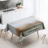 Forest Scenery Tablecloth Home Decor Stain Resistant Waterproof Table Decoration Rectangular Kitchen Fireplace Countertop