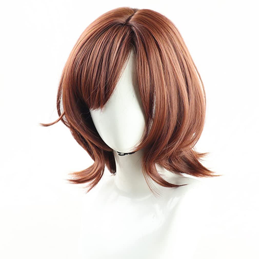 LAOBAO Cosplay Wig - Madoka Higuchi - Heat Resistant, Brown Bob Wig - Costume Accessory for Parties, Halloween, Fancy Dress, School Festivals, Events