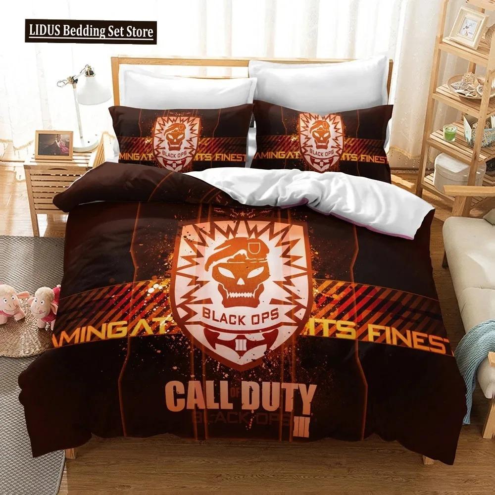 

Постільна білизна Call Of Duty Warzone Комплект односпальний, полуторний, двоспальний, queen, king Розмір ігрового комплекту для ліжка Дорослий, Дитяча спальня Комплекти з підковдрою 3D-друк 020 AU Single 140x210cm