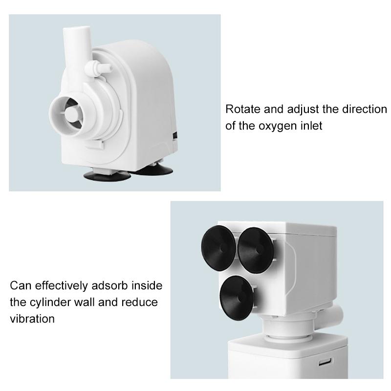 Aquarium Filter Pump Fish Tank Submersible Silent Air Oxygen Aerator Water Change Pump Aquarium Air Pump Wave Maker 220v