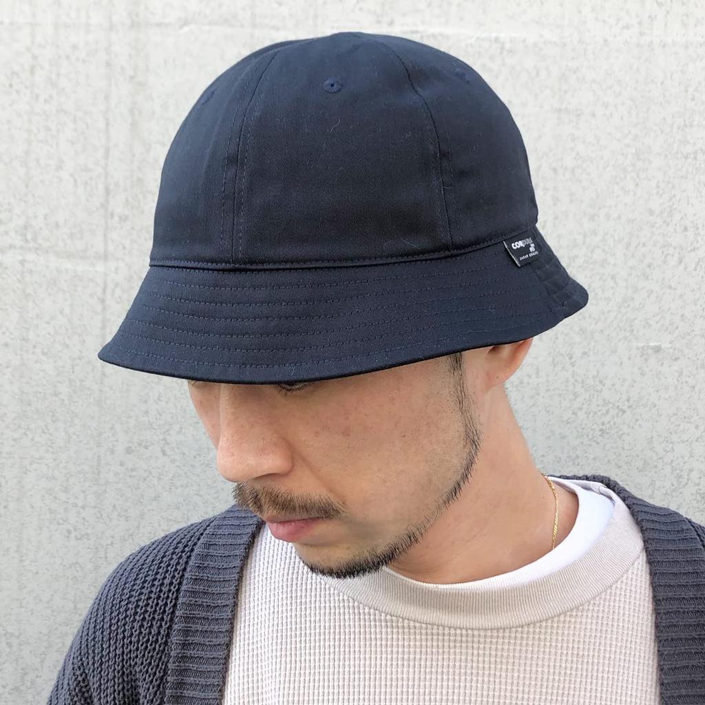 Basic Ench Cordura NYCO Crew Made with Japanese Cordura Fabric and Back Mod Coat One Size Fits and Hat, Satin, Hat, All, Navy, Men's Women's