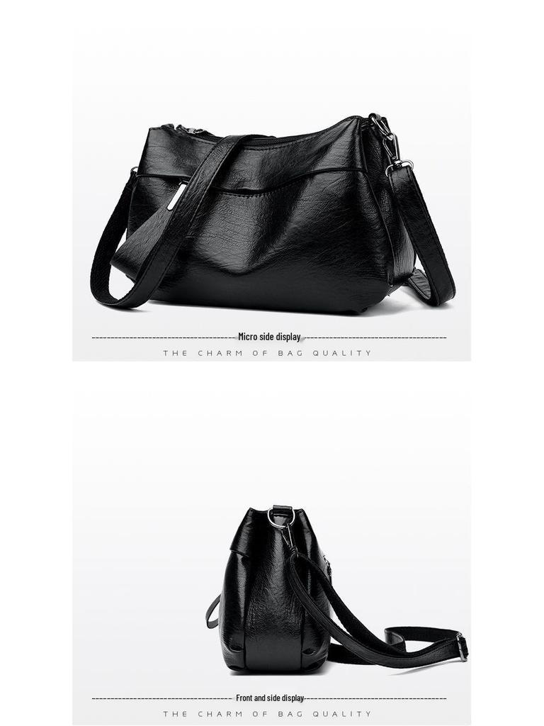 Elegancka Wszechstronna Skórzana Torba Crossbody dla Pań