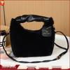 Autumn/Winter 2024 Plush Square Crossbody Bag with Chain Options - High-End Furry Handheld Bag